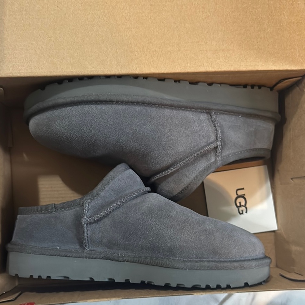 UGG Gray Cozy Suede Boots